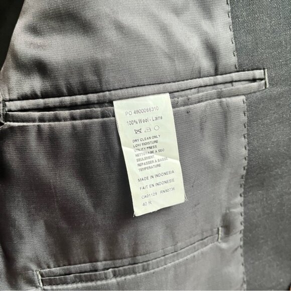 Calvin Klein wool blazer and pants suit set Sz 40R - Picture 4 of 13